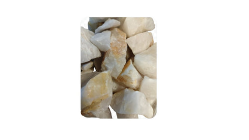Cuarzo Blanco Tamaño Nuez Decorativo Saco 20 Kilos